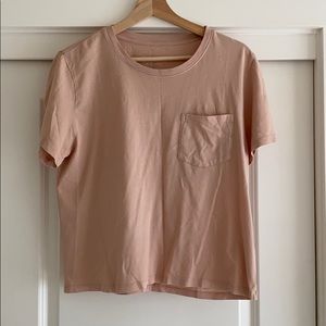 Everlane Boxy Crop Pocket Tee